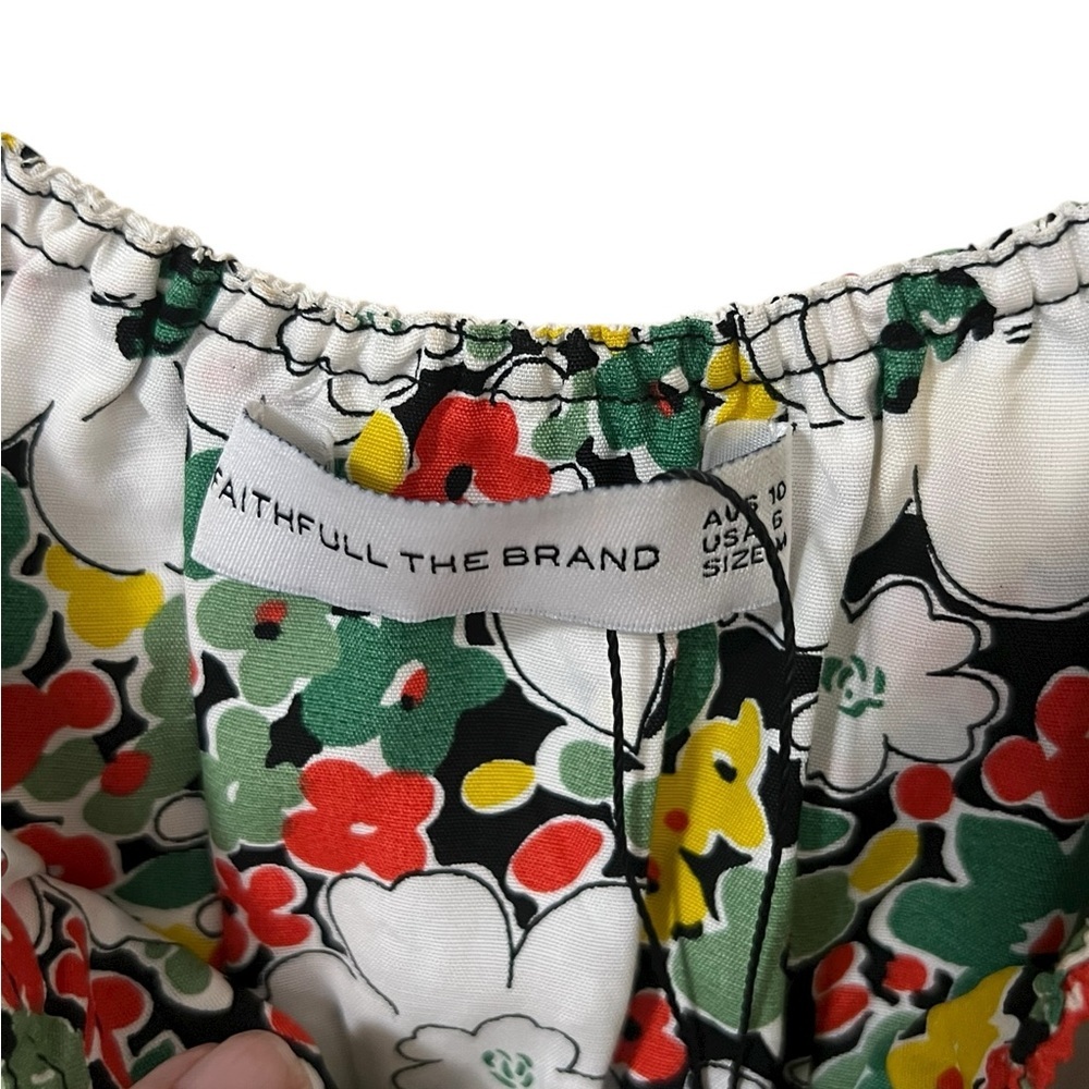 Faithful the Brand Revolve NWOT Lea vita Bella floral mini dress ruched - Picture 12 of 14